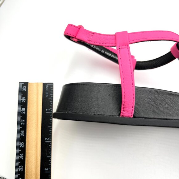 Camper Womens 37 EU 7 US Hot Pink And Black Minimalist Sandals Shoes‎ - Picture 13 of 14